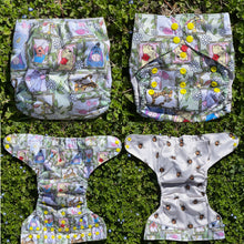 Load image into Gallery viewer, Little Bunny Tails - The BIGGER Bunny - Larger One Size Pocket Diaper - The Busy Bunny ~ 100 Acre Friends