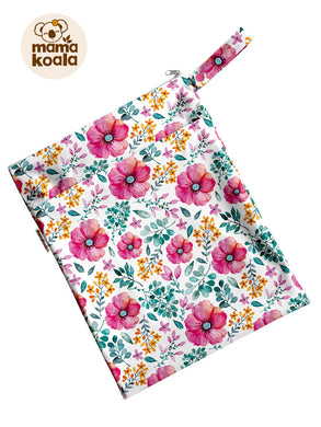Mama Koala - Flowers Flowers Everywhere - Medium Wet Bag