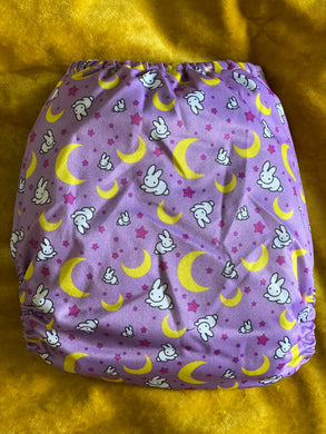 Little Bunny Tails - The BIGGER Bunny - Larger One Size Pocket Diaper - Sailor Bunnies