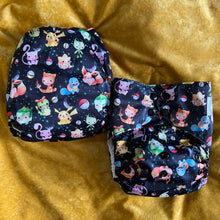 Load image into Gallery viewer, Little Bunny Tails - The BIGGER Bunny - Larger One Size Pocket Diaper - Pokemon