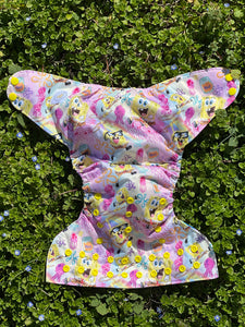 Little Bunny Tails - The BIGGER Bunny - Larger One Size Pocket Diaper - The Busy Bunny ~ Jellyfishing
