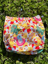 Load image into Gallery viewer, Little Bunny Tails - The BIGGER Bunny - Larger One Size Pocket Diaper - The Busy Bunny ~ Poke&#39; Summer