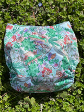 Load image into Gallery viewer, Little Bunny Tails - The BIGGER Bunny - Larger One Size Pocket Diaper - The Busy Bunny ~ Cottagecore Stoney