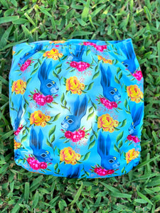 Little Bunny Tails - The BIGGER Bunny - Larger One Size Pocket Diaper - Celestial Bunny