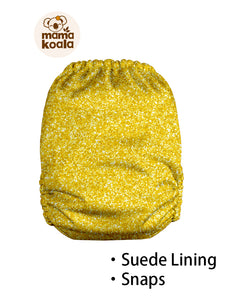 Mama Koala - 2.0 - March 2023 - LBT Exclusive - Yellow Glitter - I Don't Care What The Bum Looks Like - Suede Inner