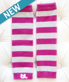 Baby Leggings - Hot Pink Stripe