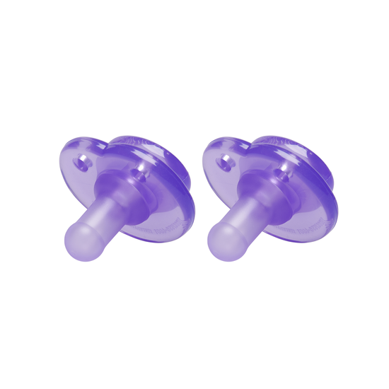 Nookums Paci-Plushies Replacement Pacifier - Purple 2 Pack