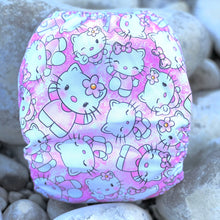 Load image into Gallery viewer, Little Bunny Tails - The Basic Bunny - One Size Pocket Diaper - Hello Kitty