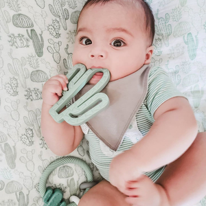 Itzy Ritzy - Chew Crew - Silicone Baby Teether - Cactus
