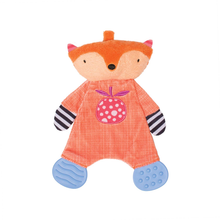 Load image into Gallery viewer, Manhattan Toy - Teether Fox Soft Snuggle Blankie Toy