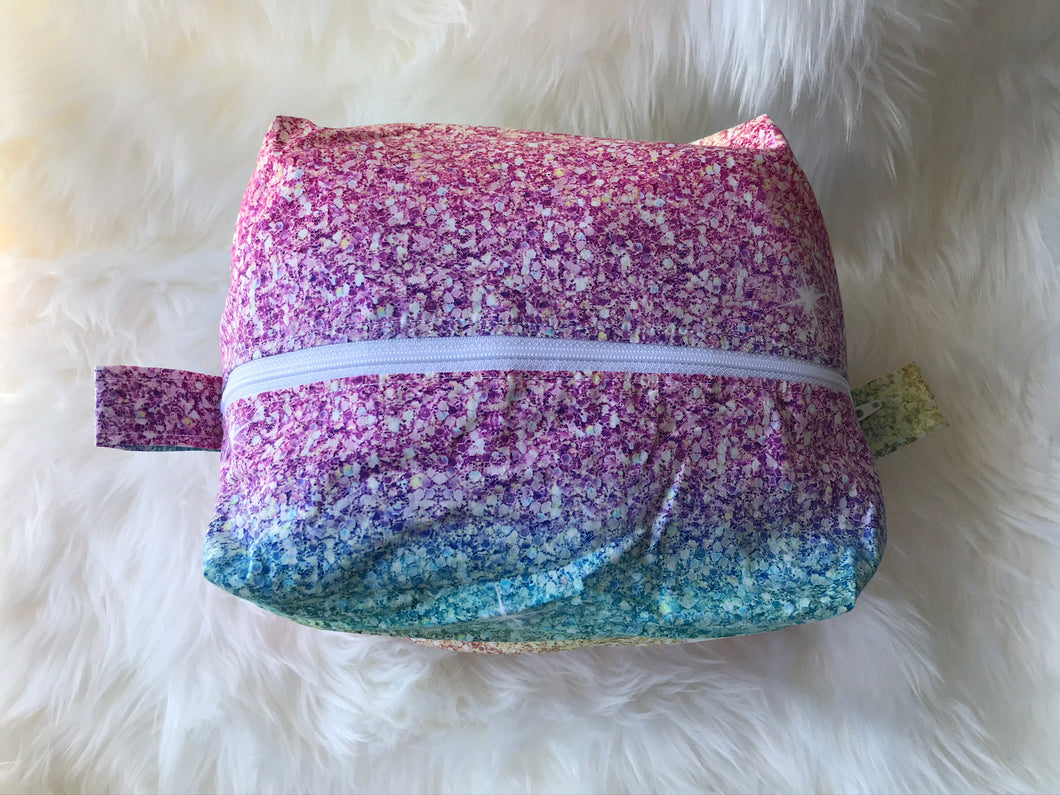 Regular Sized Diaper Pod - Rainbow Glitter