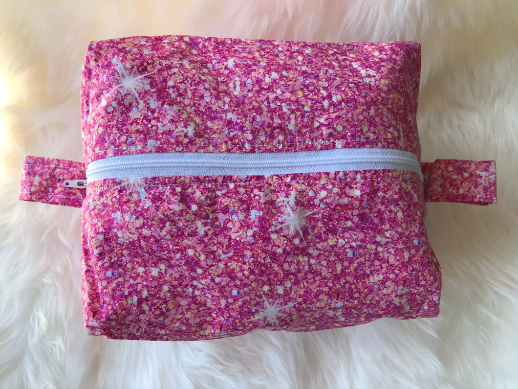 Regular Sized Diaper Pod - Pink Glitter