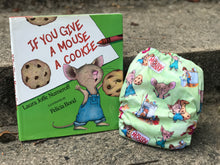 Load image into Gallery viewer, Little Bunny Tails - The Basic Bunny - One Size Pocket Diaper - If You Give A Mouse A Cookie
