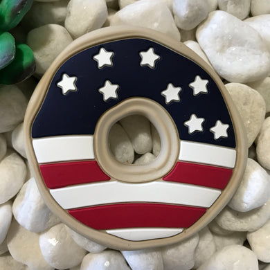 Patriotic Donut Teether