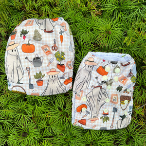 Little Bunny Tails - The Basic Bunny - One Size Pocket Diaper - Ghosties In The Garden