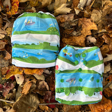 Load image into Gallery viewer, Little Bunny Tails - The Basic Bunny - One Size Pocket Diaper - Boat Ride