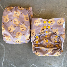 Load image into Gallery viewer, Little Bunny Tails - The BIGGER Bunny - Larger One Size Pocket Diaper - Pooh Bear