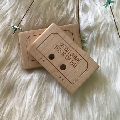 Wood Teether by Clover + Birch - Mix Tape