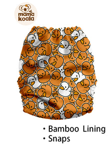 Mama Koala - 2.0 - June 2022 - LBT Exclusive - Orange Delightful Duckies - I Don't Care What The Bum Looks Like - Bamboo Inner