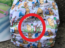 Load image into Gallery viewer, Little Bunny Tails - The Basic Bunny - One Size Pocket Diaper - Pooh (Discounted For Print Defect!) ~ FINAL SALE