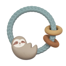 Load image into Gallery viewer, Itzy Ritzy - Ritzy Rattle - Silicone Teether Rattle - Sloth