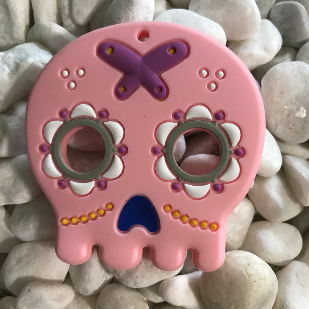 Pink Skull Teether